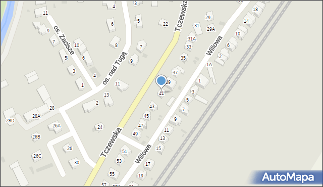 Nowy Dwór Gdański, Tczewska, 41, mapa Nowy Dwór Gdański