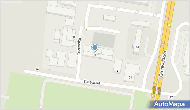 Pruszcz Gdański, Tczewska, 6, mapa Pruszcz Gdański