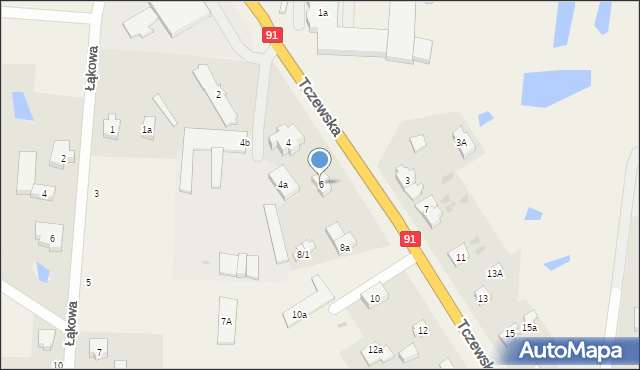 Pszczółki, Tczewska, 6, mapa Pszczółki