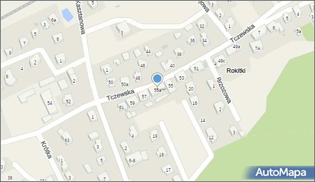 Rokitki, Tczewska, 55a, mapa Rokitki