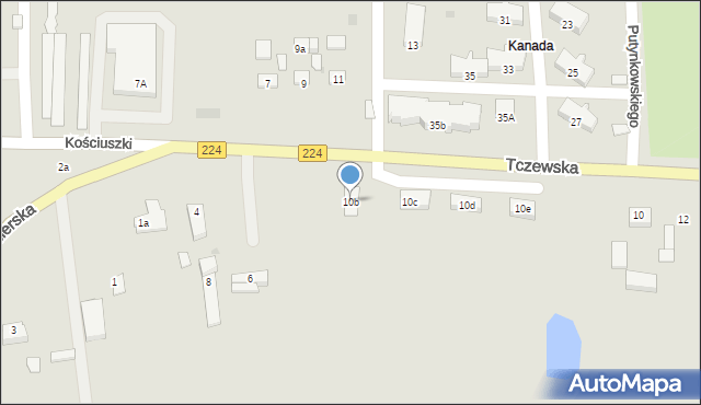 Skarszewy, Tczewska, 10b, mapa Skarszewy
