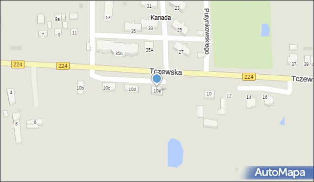 Skarszewy, Tczewska, 10e, mapa Skarszewy