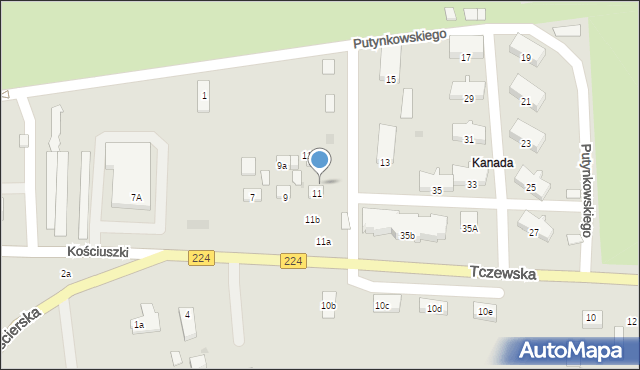 Skarszewy, Tczewska, 11e, mapa Skarszewy