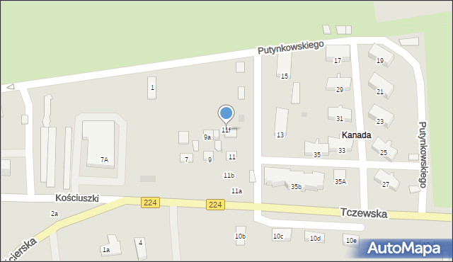 Skarszewy, Tczewska, 11f, mapa Skarszewy