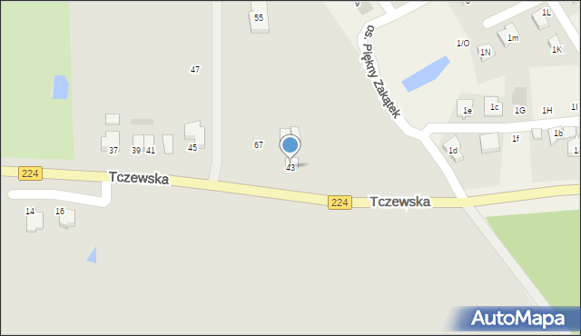 Skarszewy, Tczewska, 43, mapa Skarszewy