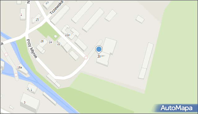 Starogard Gdański, Tczewska, 20, mapa Starogard Gdański