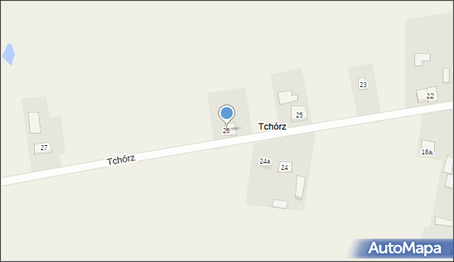 Tchórz, Tchórz, 26, mapa Tchórz