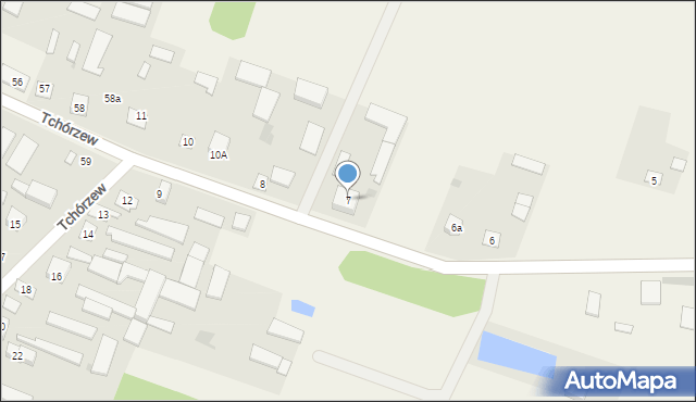 Tchórzew, Tchórzew, 7, mapa Tchórzew