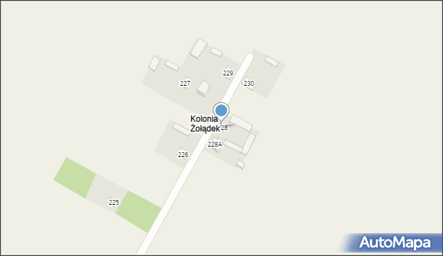 Tchórzew, Tchórzew, 228, mapa Tchórzew