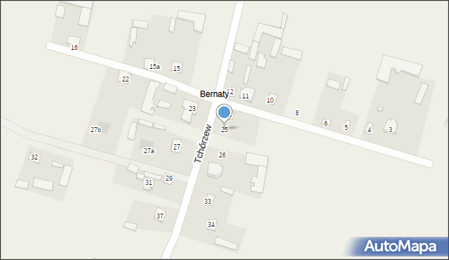 Tchórzew, Tchórzew, 25, mapa Tchórzew