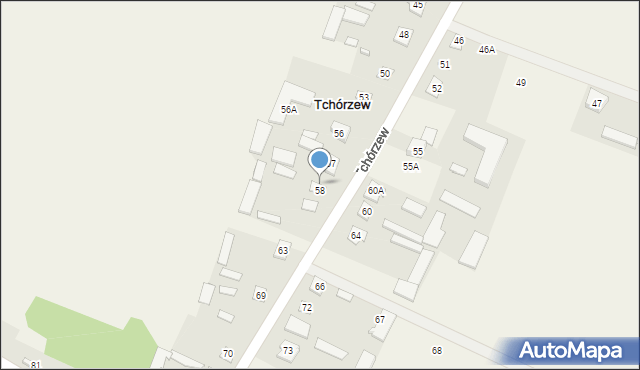 Tchórzew, Tchórzew, 59, mapa Tchórzew