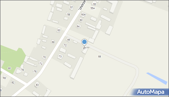 Tchórzew, Tchórzew, 67, mapa Tchórzew