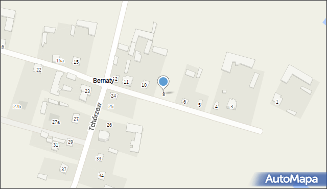 Tchórzew, Tchórzew, 8, mapa Tchórzew