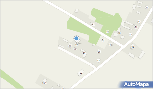 Tchórzew, Tchórzew, 89, mapa Tchórzew