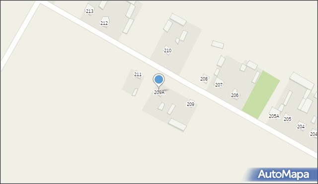 Tchórzew-Kolonia, Tchórzew-Kolonia, 209A, mapa Tchórzew-Kolonia
