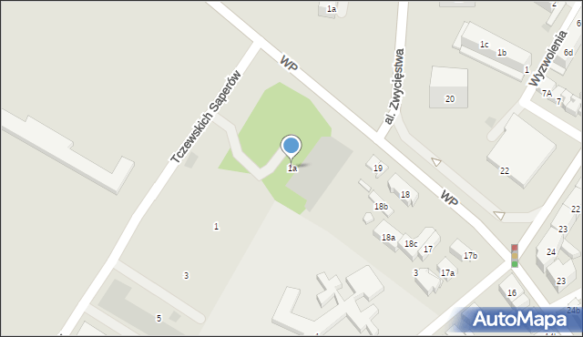 Tczew, Tczewskich Saperów, 1a, mapa Tczew