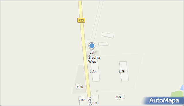 Tczów, Tczów, 117, mapa Tczów