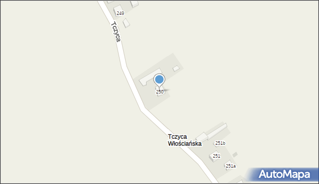 Tczyca, Tczyca, 250, mapa Tczyca
