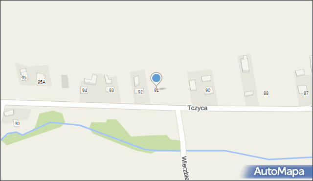 Tczyca, Tczyca, 91, mapa Tczyca