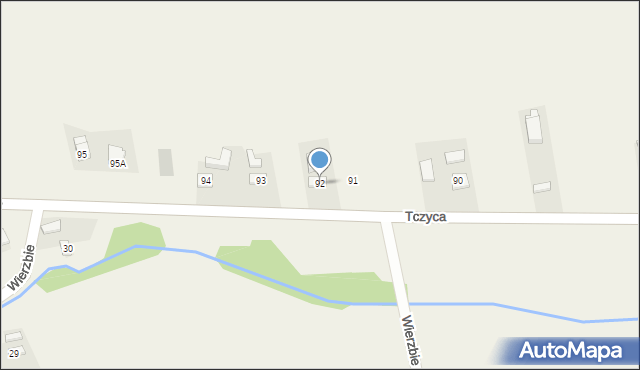 Tczyca, Tczyca, 92, mapa Tczyca