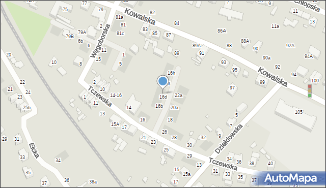 Wrocław, Tczewska, 16e, mapa Wrocławia