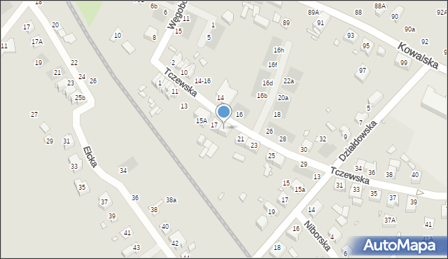 Wrocław, Tczewska, 19, mapa Wrocławia