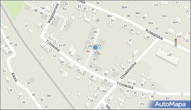 Wrocław, Tczewska, 20, mapa Wrocławia