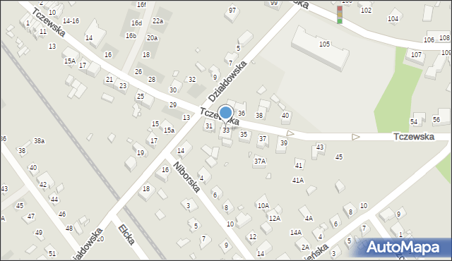 Wrocław, Tczewska, 33, mapa Wrocławia