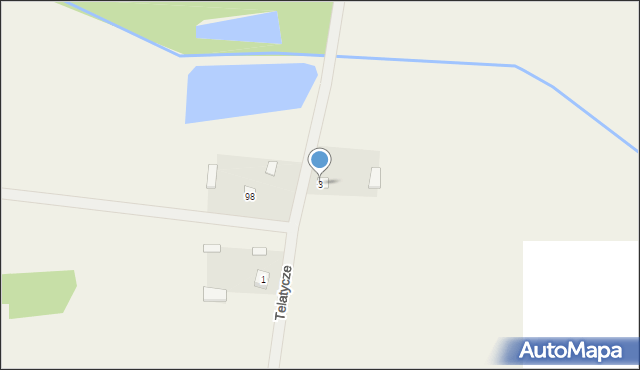 Anusin, Telatycze, 3, mapa Anusin