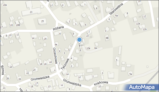 Babice, Tęczowa, 8, mapa Babice
