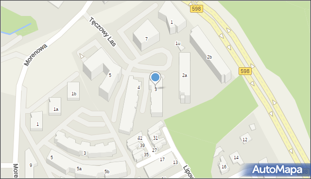 Bartąg, Tęczowy Las, 3, mapa Bartąg
