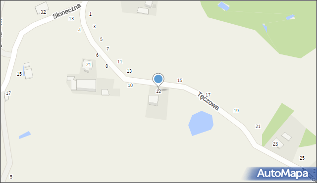 Barwik, Tęczowa, 12, mapa Barwik