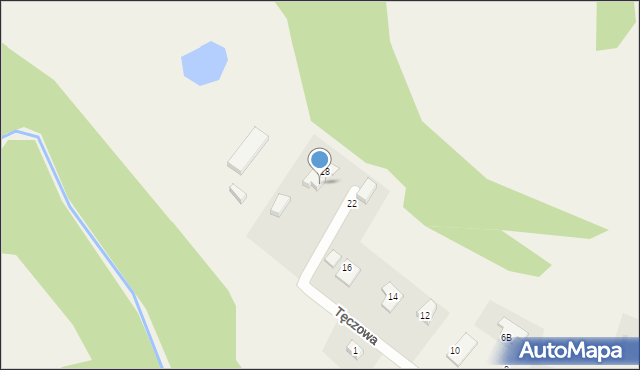 Bielkówko, Tęczowa, 5, mapa Bielkówko