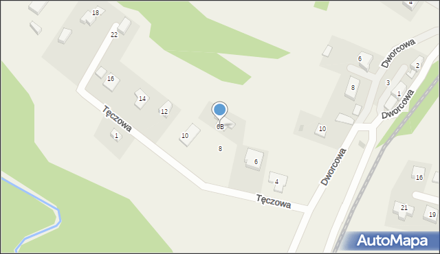 Bielkówko, Tęczowa, 6B, mapa Bielkówko