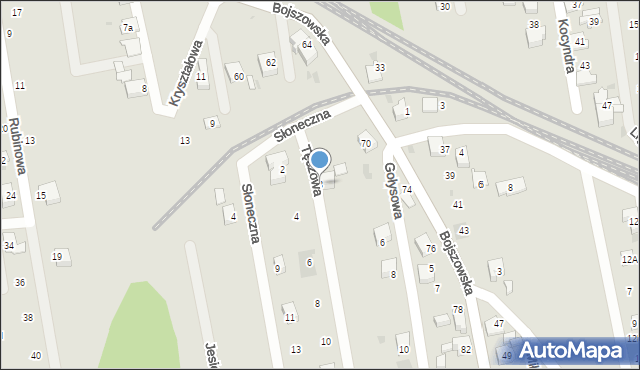 Bieruń, Tęczowa, 3, mapa Bieruń