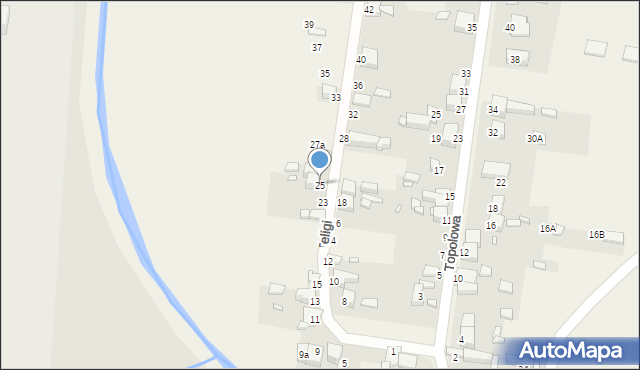 Bobrowniki, Teligi, 25, mapa Bobrowniki