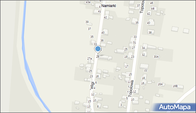 Bobrowniki, Teligi, 28, mapa Bobrowniki