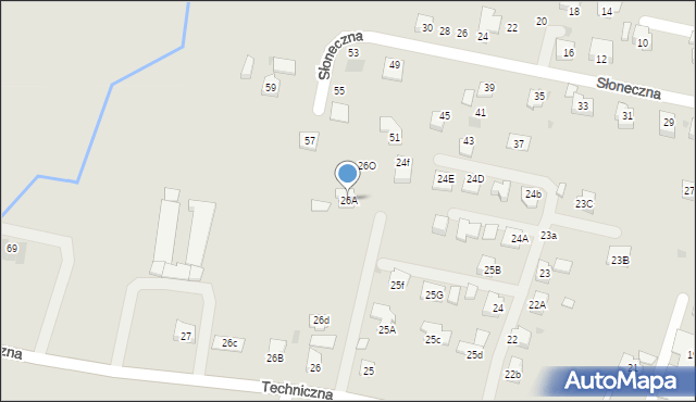 Boguchwała, Techniczna, 26A, mapa Boguchwała