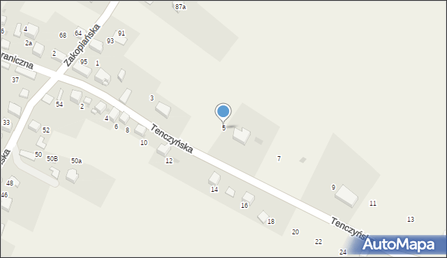 Bolęcin, Tenczyńska, 5, mapa Bolęcin