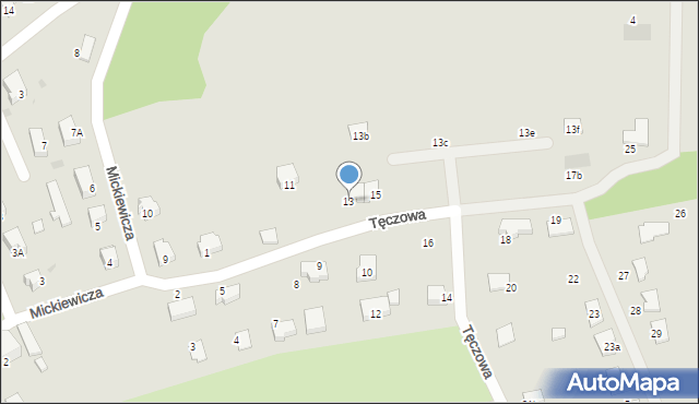 Bolków, Tęczowa, 13, mapa Bolków
