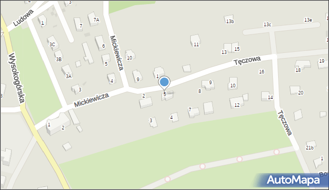 Bolków, Tęczowa, 5, mapa Bolków
