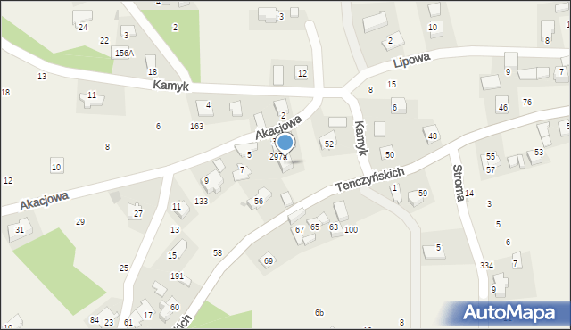 Brzoskwinia, Tenczyńskich, 54, mapa Brzoskwinia