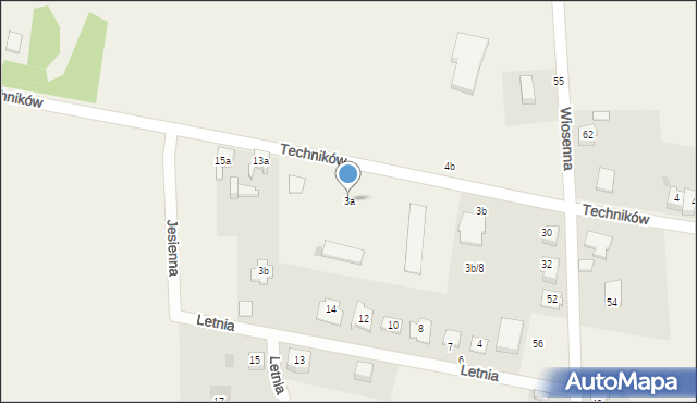 Chełm Śląski, Techników, 3a, mapa Chełm Śląski