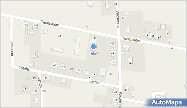 Chełm Śląski, Techników, 3b/8, mapa Chełm Śląski