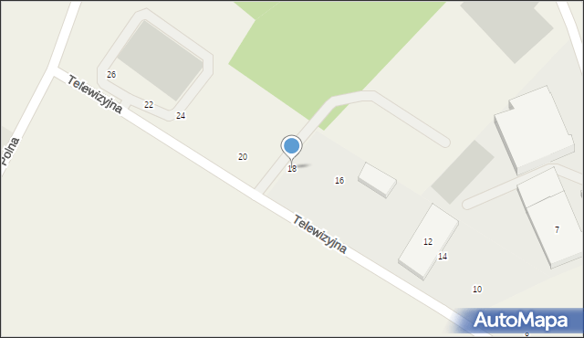 Chwaszczyno, Telewizyjna, 18, mapa Chwaszczyno