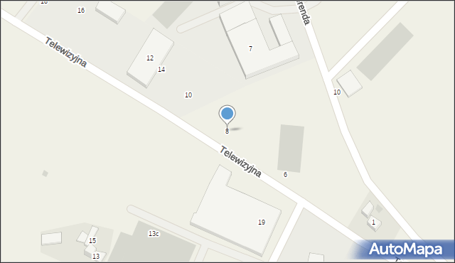Chwaszczyno, Telewizyjna, 8, mapa Chwaszczyno