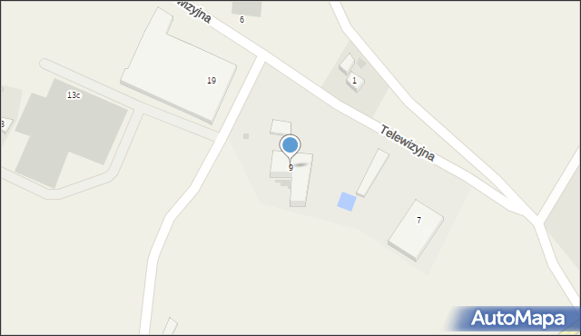 Chwaszczyno, Telewizyjna, 9, mapa Chwaszczyno