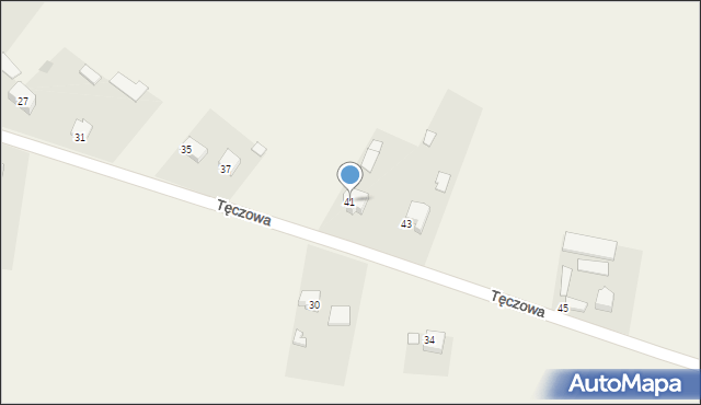 Czarnca, Tęczowa, 41, mapa Czarnca