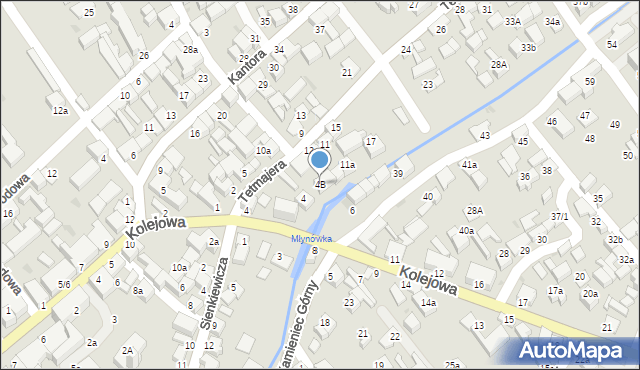 Czarny Dunajec, Tetmajera, 4B, mapa Czarny Dunajec