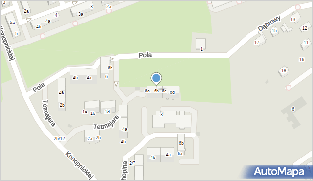 Czerwionka-Leszczyny, Tetmajera, 6b, mapa Czerwionka-Leszczyny